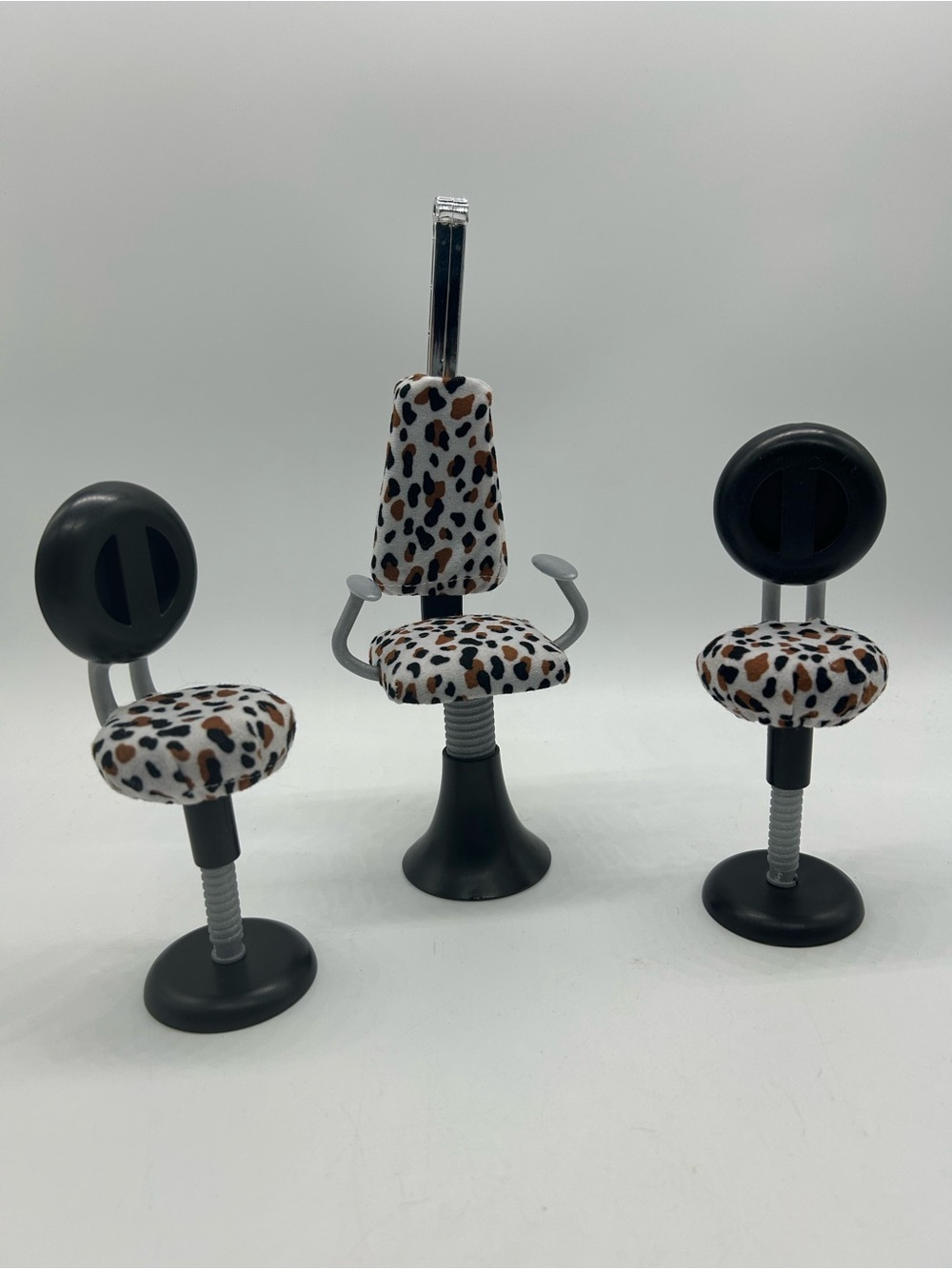 Vintage y2k Bratz salon chairs & stools leopard